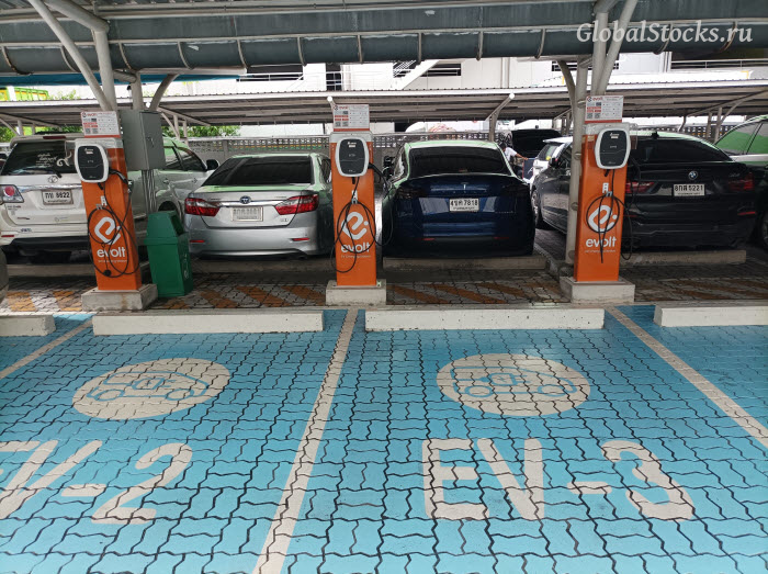 зарядная станция для электромобилей в Бангкоке